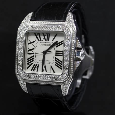 buy cartier santos watch|cartier santos 100 diamond price.